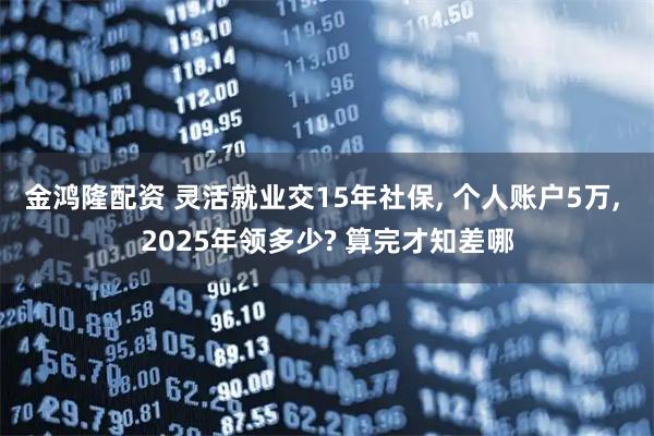 金鸿隆配资 灵活就业交15年社保, 个人账户5万, 2025年领多少? 算完才知差哪