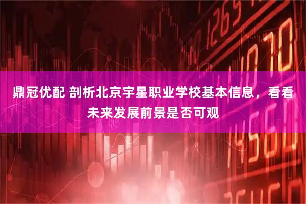 鼎冠优配 剖析北京宇星职业学校基本信息，看看未来发展前景是否可观